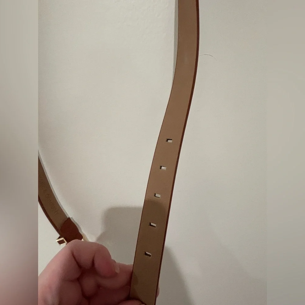 Classic Brown Women’s Belt with Gold Buckle